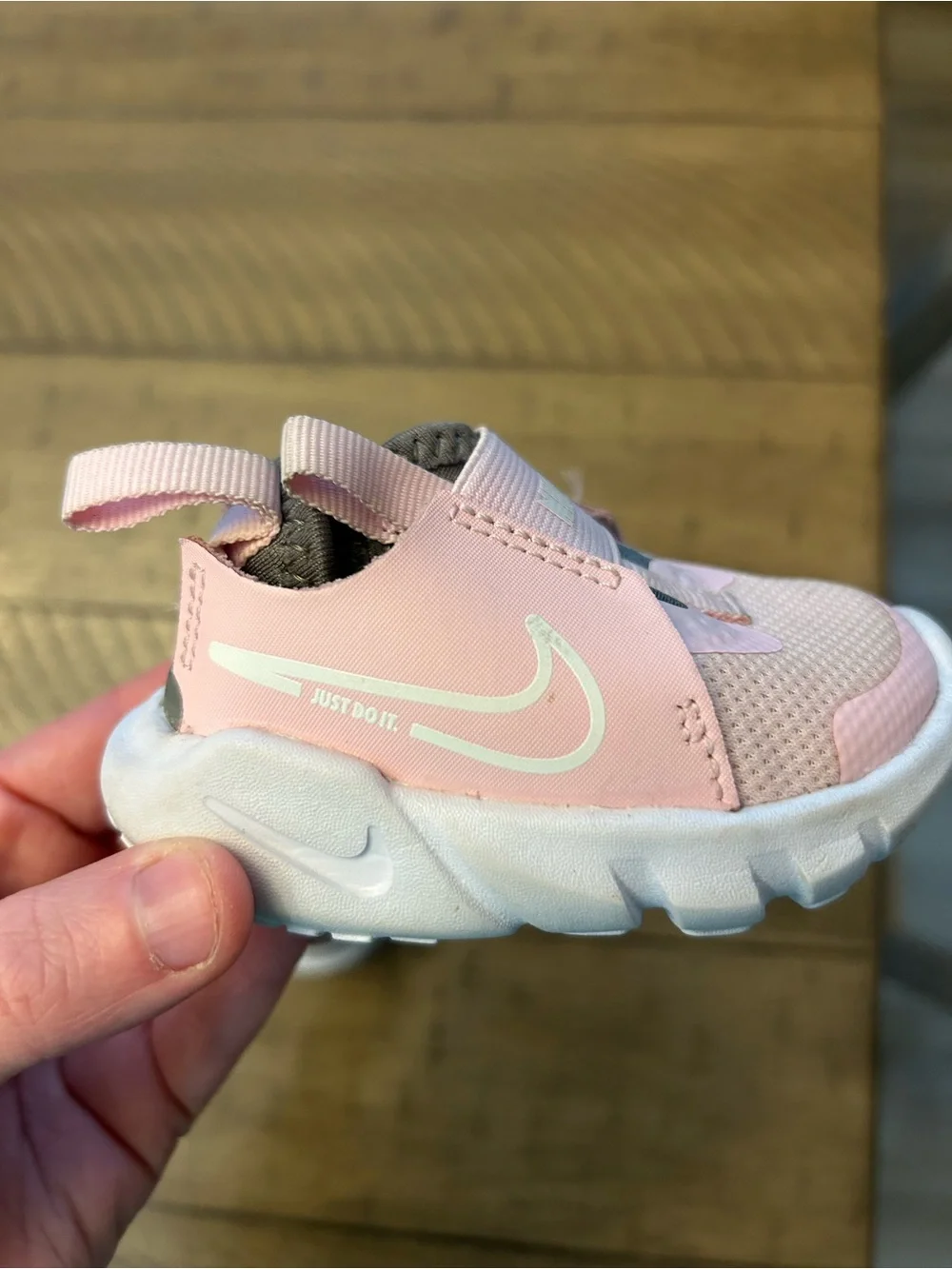Size 2 Toddler Girl Nike Pink Slip-On Athletic Shoes